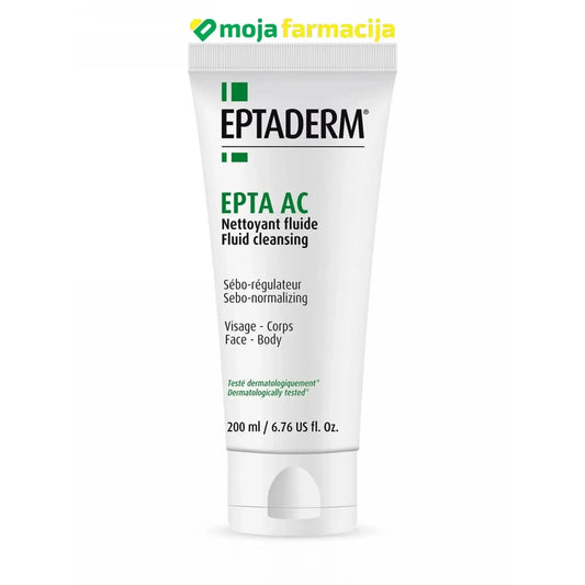 EPTADERM Epta AC fluid za čišćenje masne kože sklone aknama - Moja Farmacija - BIH
