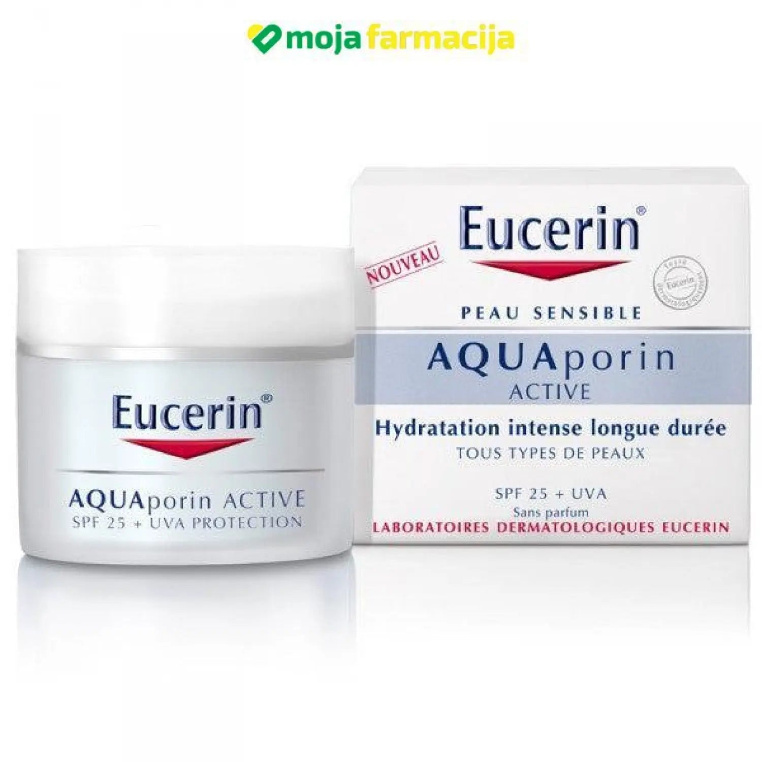 Slika proizvoda Eucerin AQUAPORIN ACTIVE Krema za lice s faktorom SPF25 50ml iz online apoteke Moja Farmacija - BIH