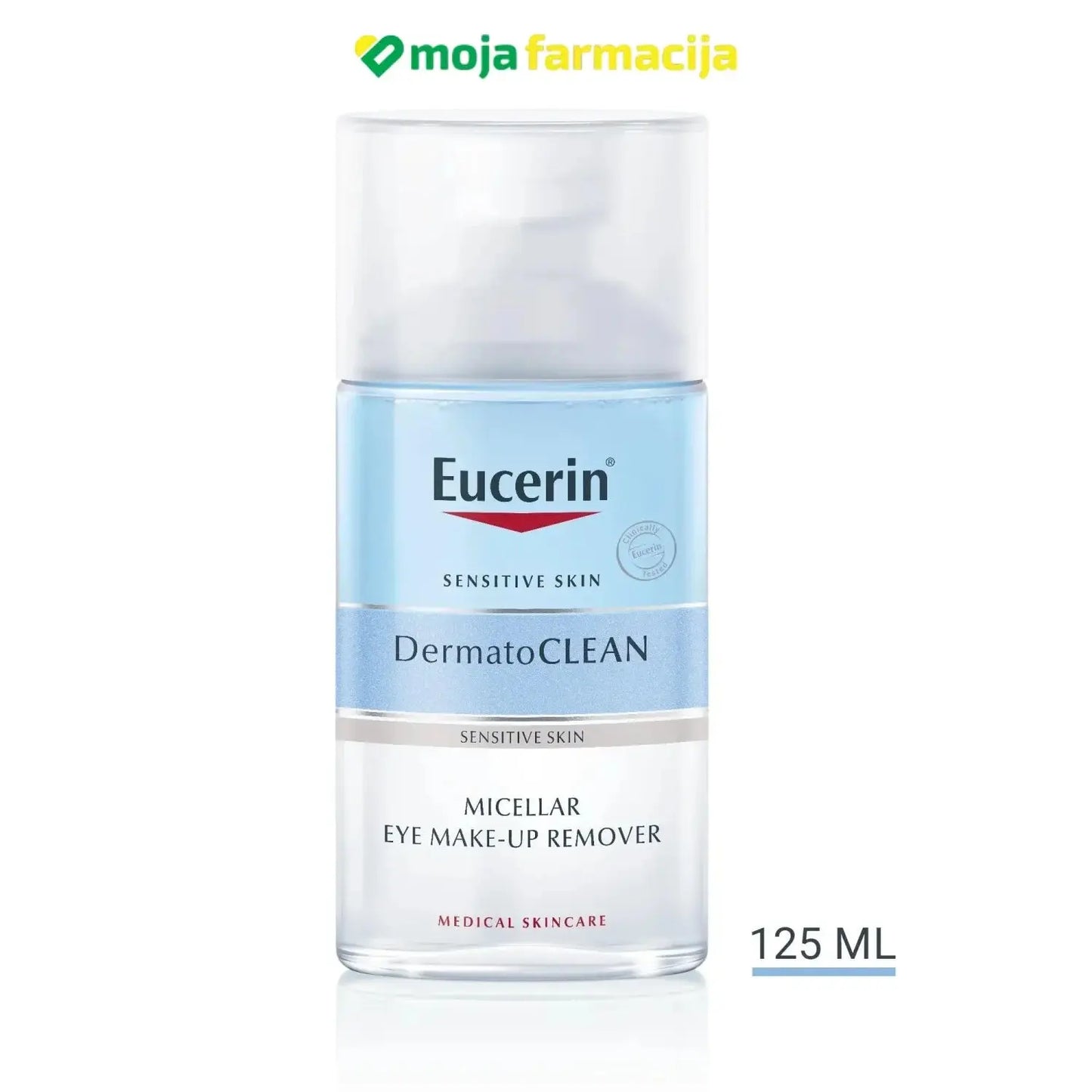 Slika proizvoda Eucerin DERMATOCLEAN odstranjivač šminke na očimma 125ml iz online apoteke Moja Farmacija - BIH