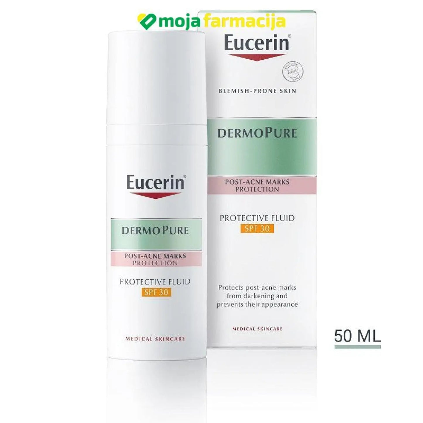 Slika proizvoda Eucerin DERMOPURE Protective Fluid SPF30 50ml iz online apoteke Moja Farmacija - BIH