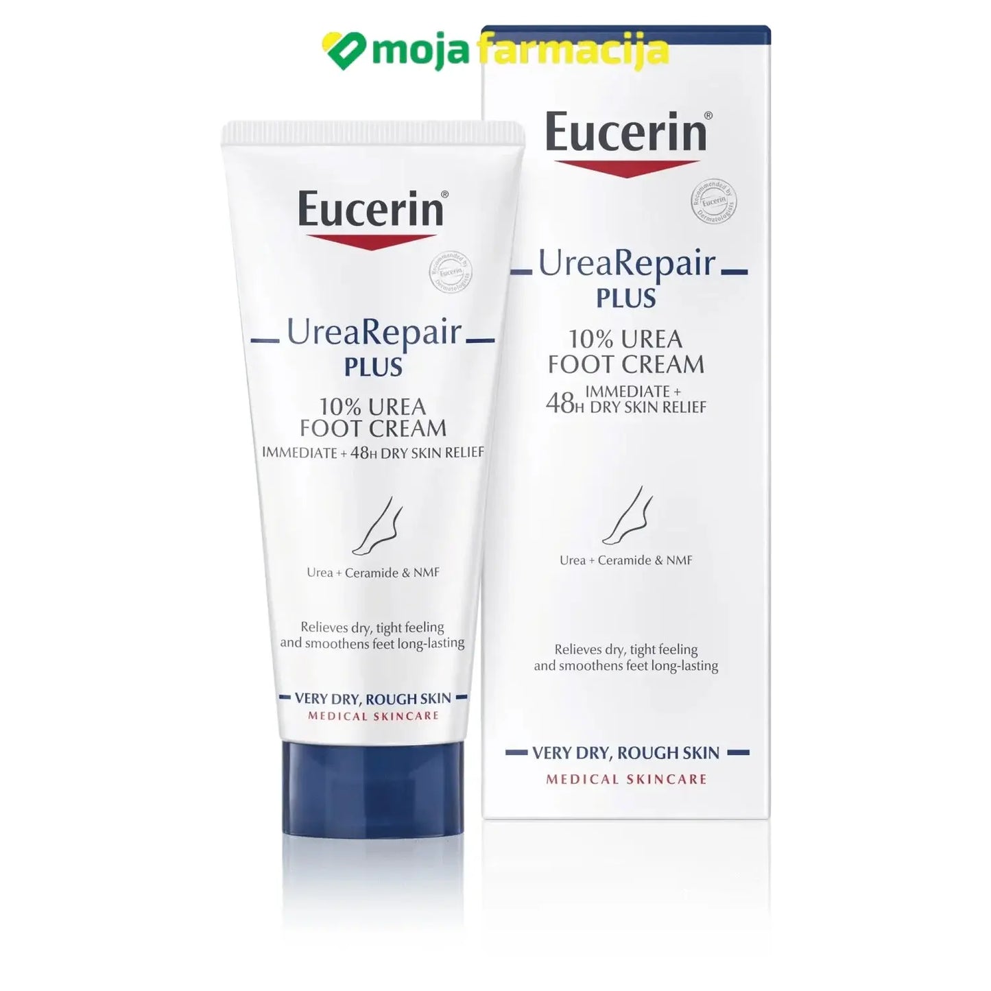 Slika proizvoda Eucerin UREA REPAIR PLUS Krema za stopala s 10% ureje 100ml iz online apoteke Moja Farmacija - BIH