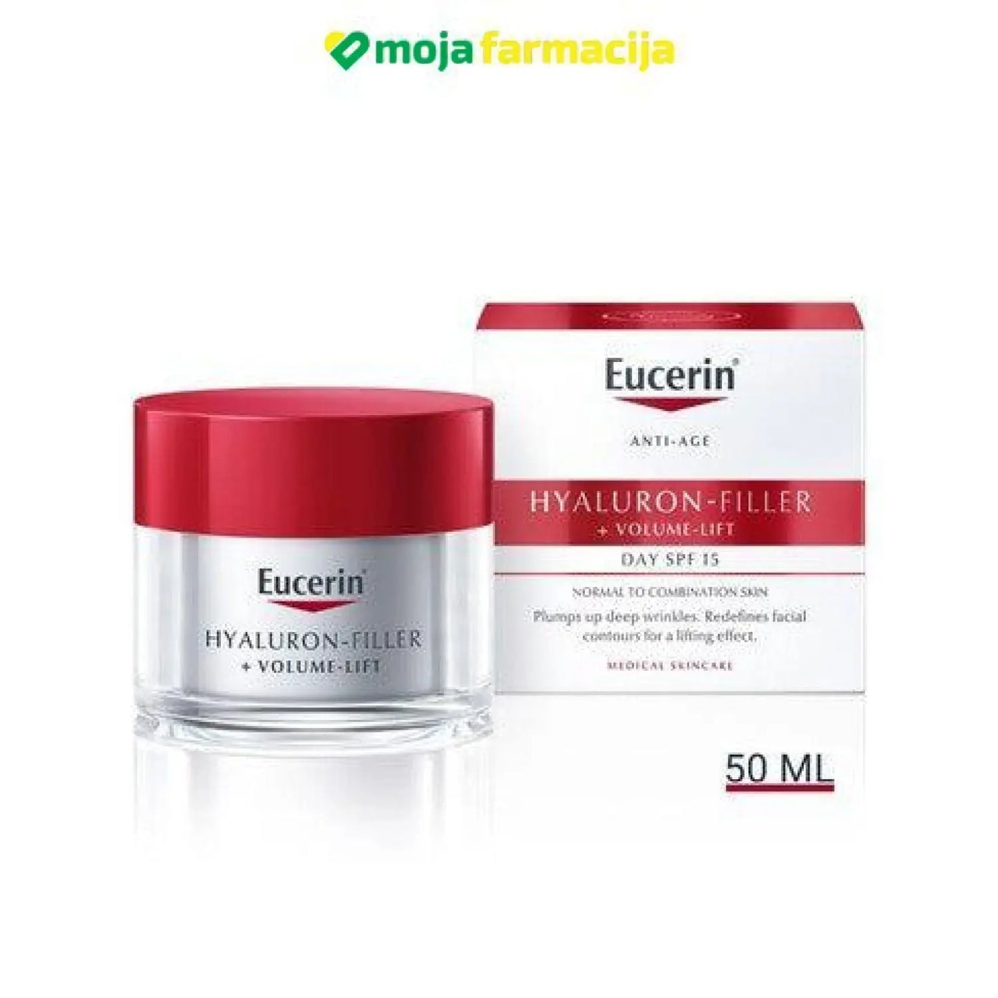 Slika proizvoda Eucerin VOLUME-LIFT Dnevna krema za mješovitu kožu 50ml iz online apoteke Moja Farmacija - BIH