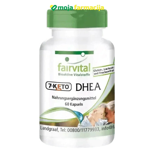 Slika proizvoda FAIRVITAL 7-keto DHEA 100 mg iz online apoteke Moja Farmacija - BIH