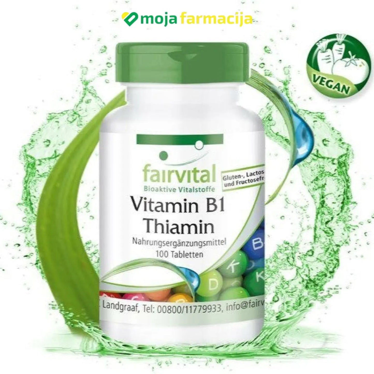 Slika proizvoda FAIRVITAL Vitamin B1 - tiamin iz online apoteke Moja Farmacija - BIH