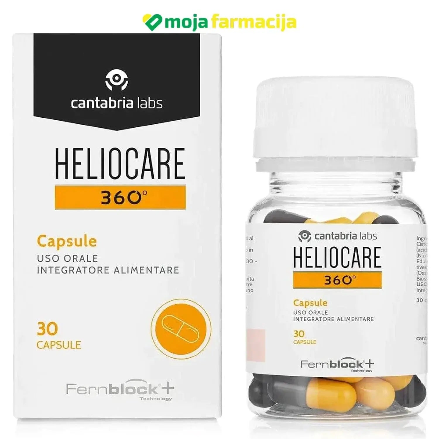 Slika proizvoda HELIOCARE 360 Oral 30 kapsula iz online apoteke Moja Farmacija - BIH