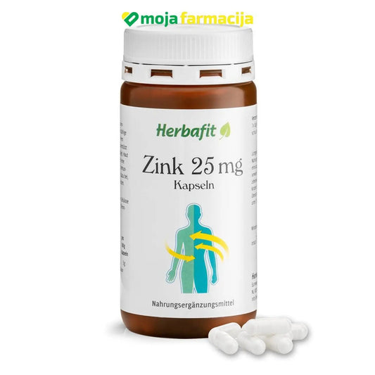 Slika proizvoda HERBALIS Cink 25mg iz online apoteke Moja Farmacija - BIH