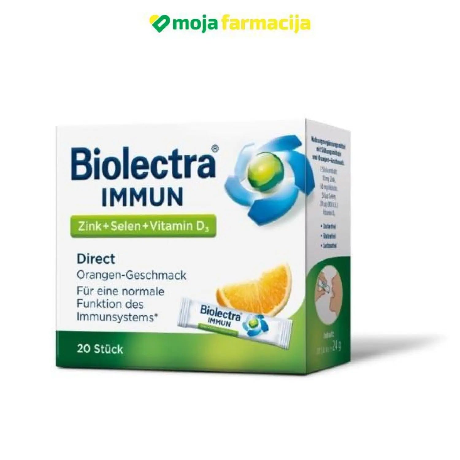 Slika proizvoda HERMES Biolectra immun girekt granule iz online apoteke Moja Farmacija - BIH