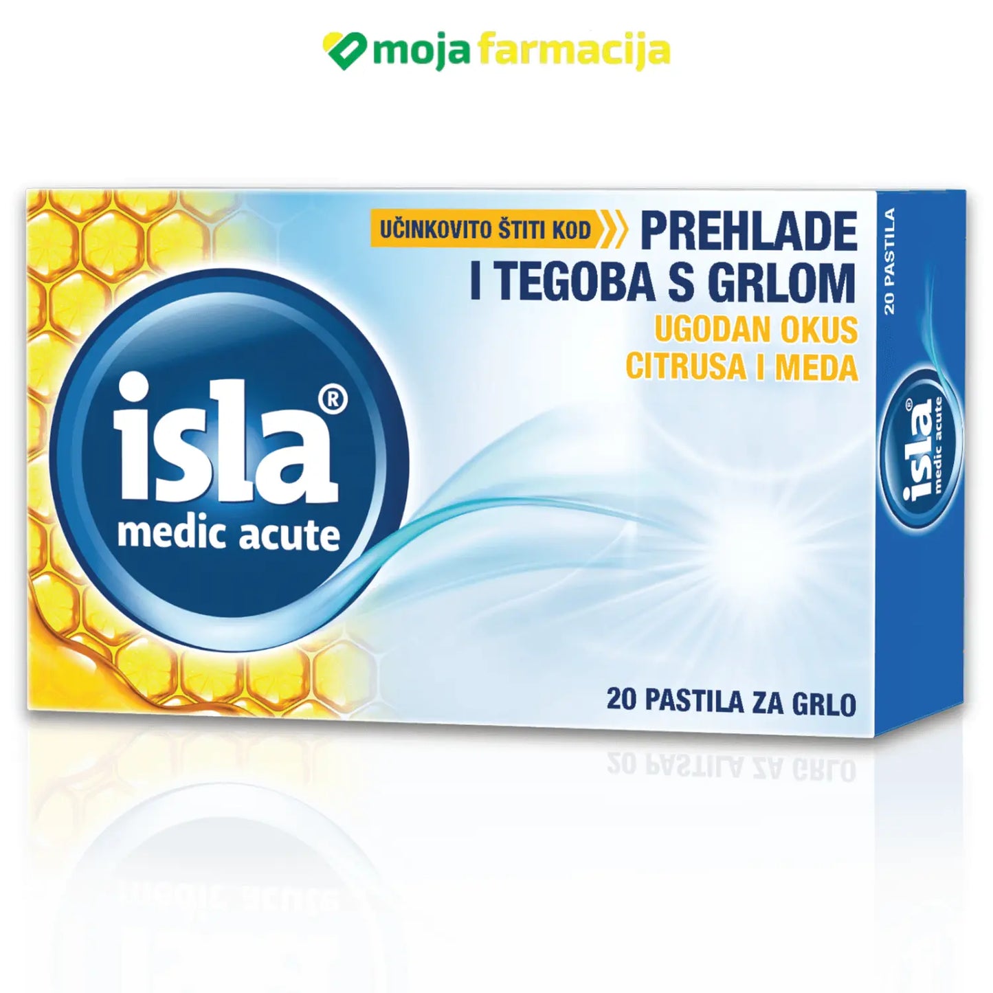 Slika proizvoda ISLA Medic acute pastile citrus/med iz online apoteke Moja Farmacija - BIH