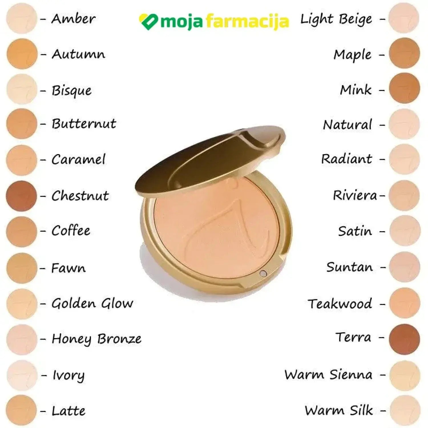 Slika proizvoda JANE IREDALE PurePressed Base - Caramel iz online apoteke Moja Farmacija - BIH