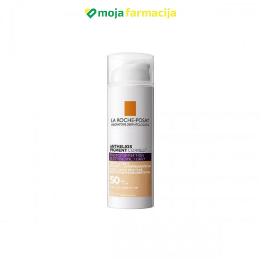 La Roche Posay Anthelios Pigment Correct SPF50+ tonirana krema Light 50ml - Moja Farmacija - BIH