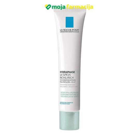 La Roche-Posay HYDRAPHASE HA RICHE HIDRATANTNA KREMA ZA SUHU KOŽU SPF25 40ml - Moja Farmacija - BIH