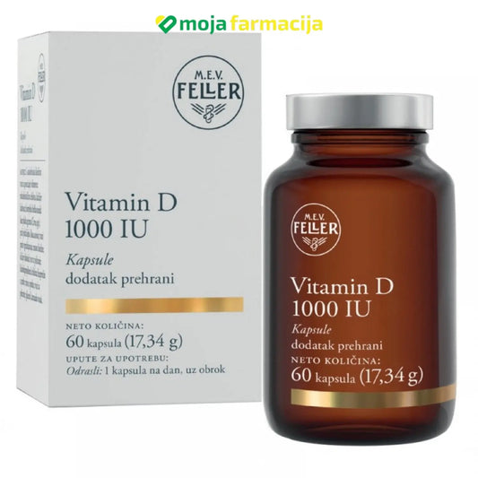 Slika proizvoda M.E.V. FELLER Vitamin D 1000 IU iz online apoteke Moja Farmacija - BIH