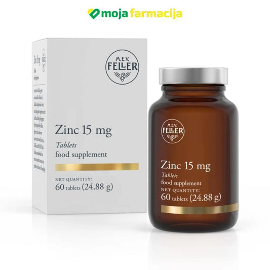 Slika proizvoda M.E.V. FELLER Zinc 15mg iz online apoteke Moja Farmacija - BIH