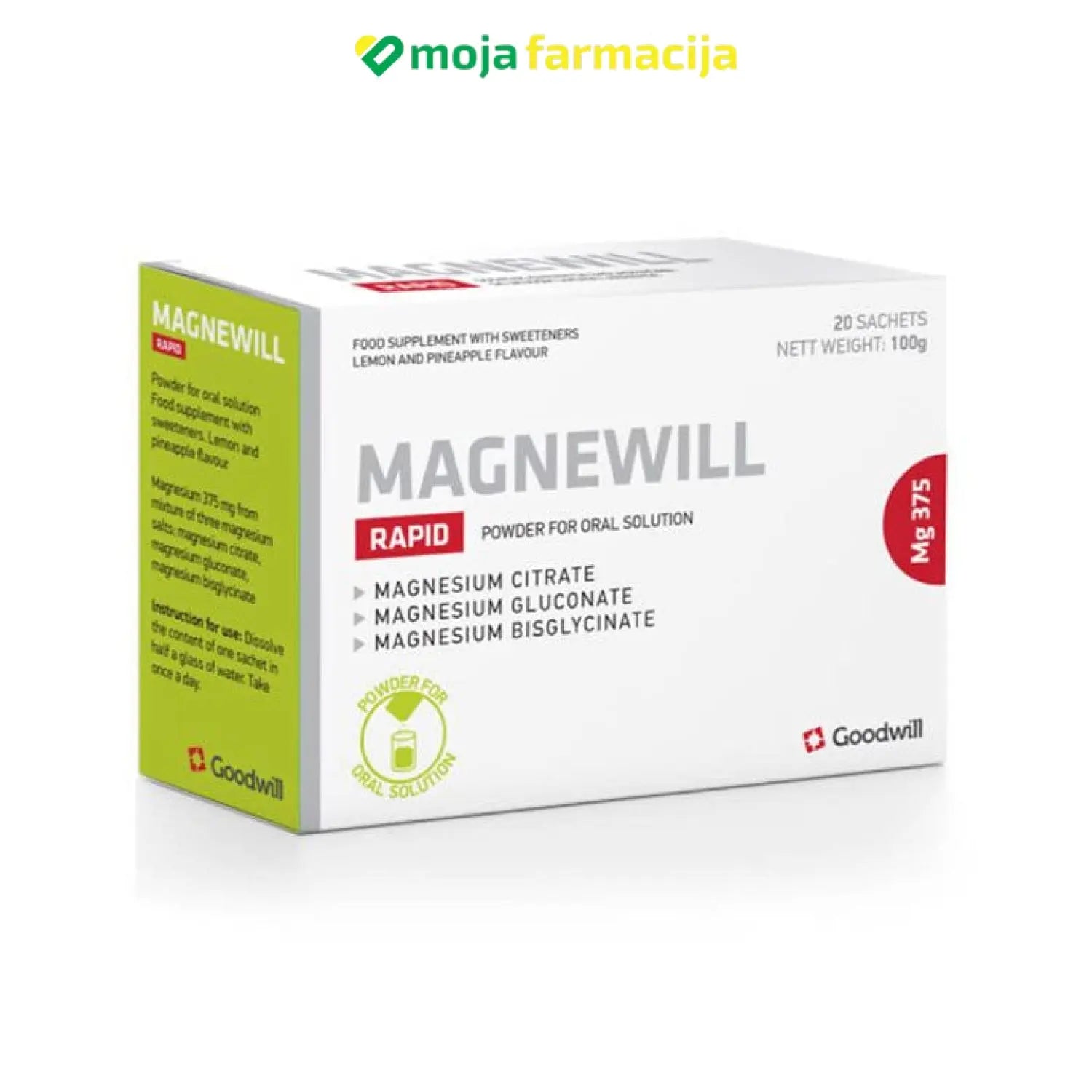 Slika proizvoda Magnewill rapid kesice iz online apoteke Moja Farmacija - BIH