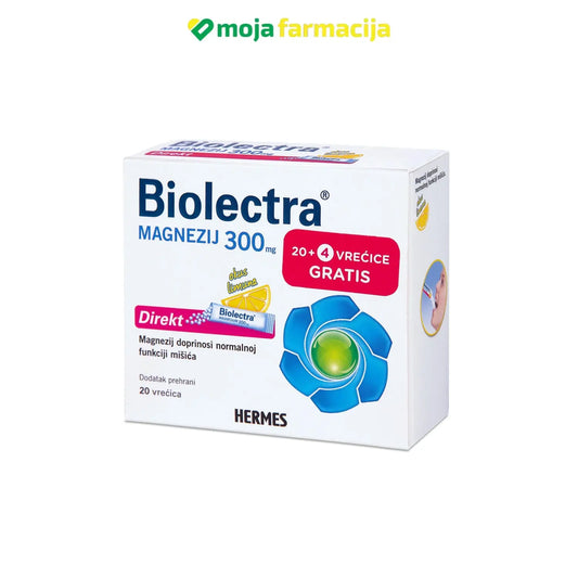 Slika proizvoda Magnezij 300mg limun BIOLECTRA iz online apoteke Moja Farmacija - BIH