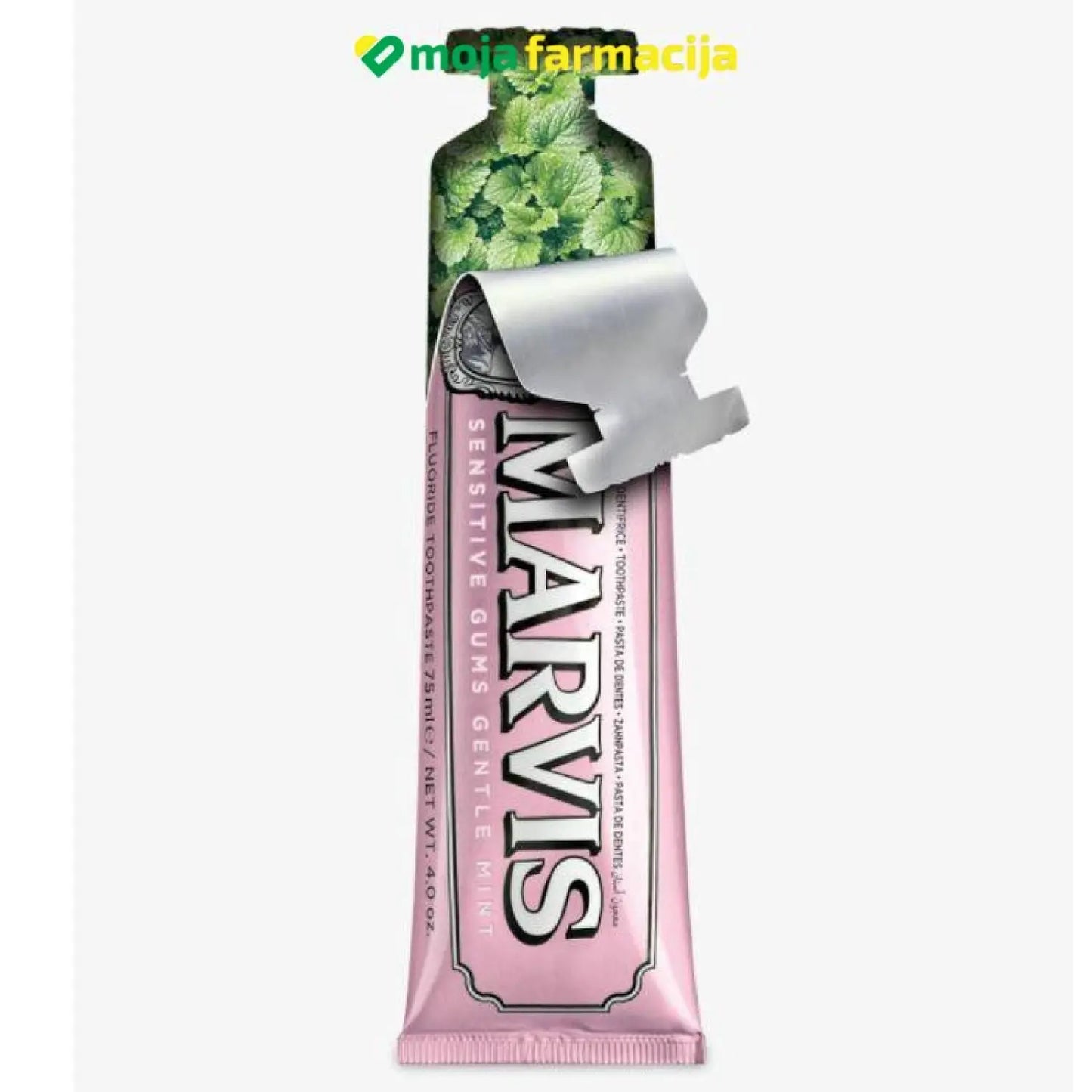 Slika proizvoda MARVIS zubna pasta Sensitive Gums Gentle Mint iz online apoteke Moja Farmacija - BIH