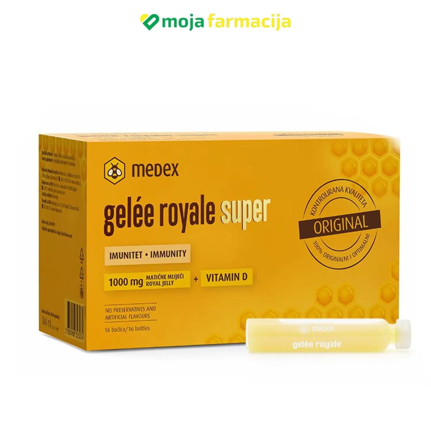 Slika proizvoda MEDEX Gelee royale super + D3 / matična mliječ + D3 iz online apoteke Moja Farmacija - BIH