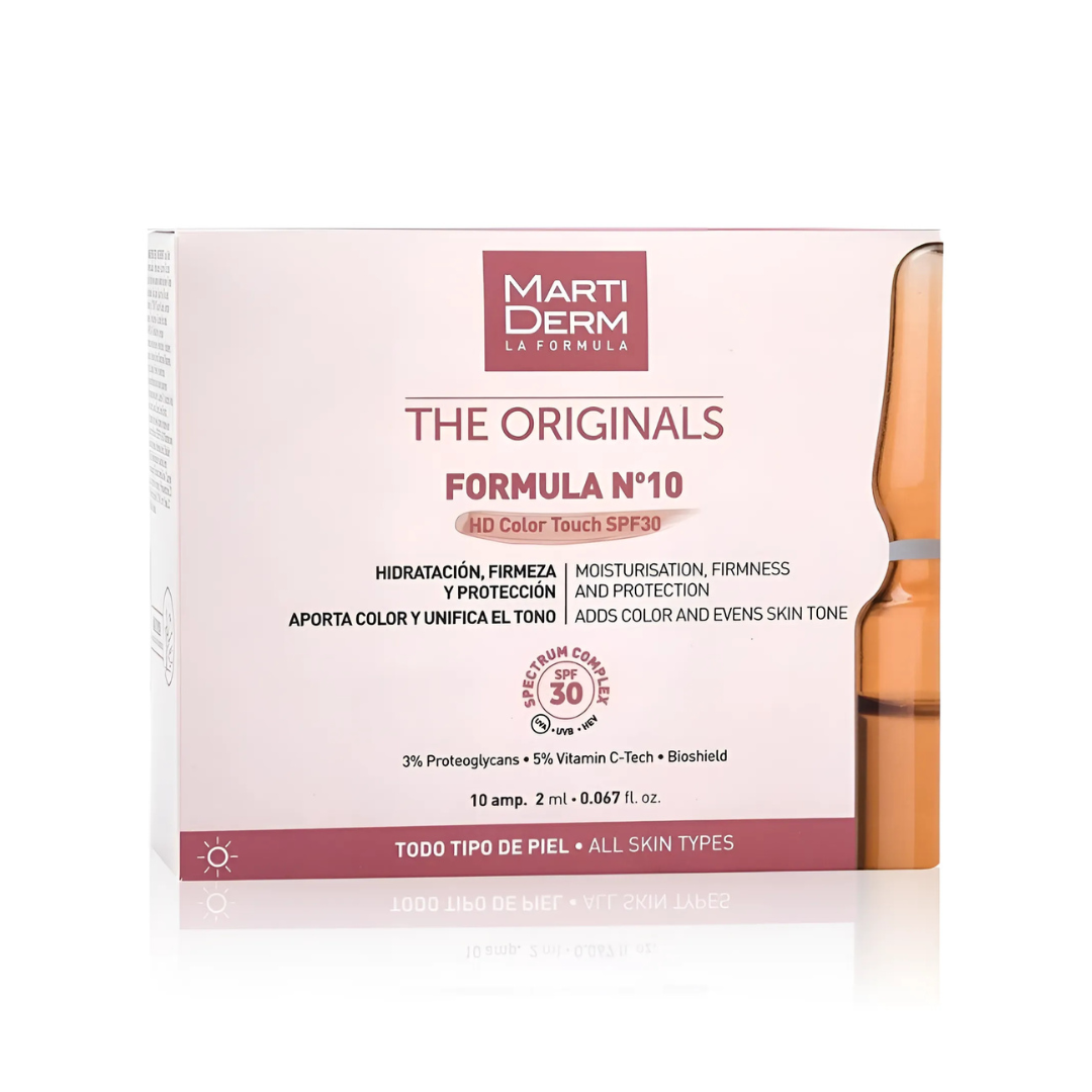 Slika proizvoda MartiDerm The Originals Formula Nº10 HD Color Touch SPF30 ampule iz online apoteke Moja Farmacija - BIH