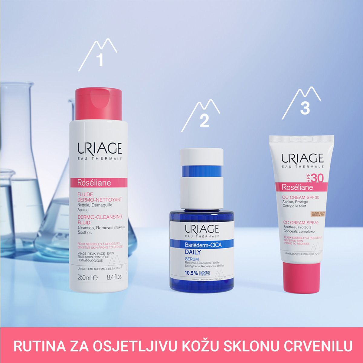 Slika proizvoda URIAGE Roseliane dermatološki fluid za čišćenje iz online apoteke Moja Farmacija - BIH