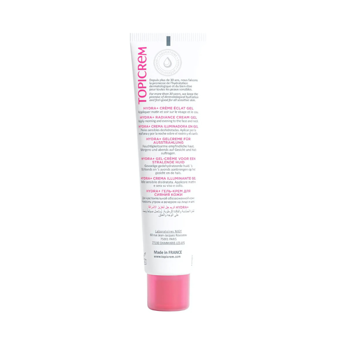 Slika proizvoda TOPICREM Hydra+ Lagana gel-krema za hidrataciju i blistavost 40ml iz online apoteke Moja Farmacija - BIH