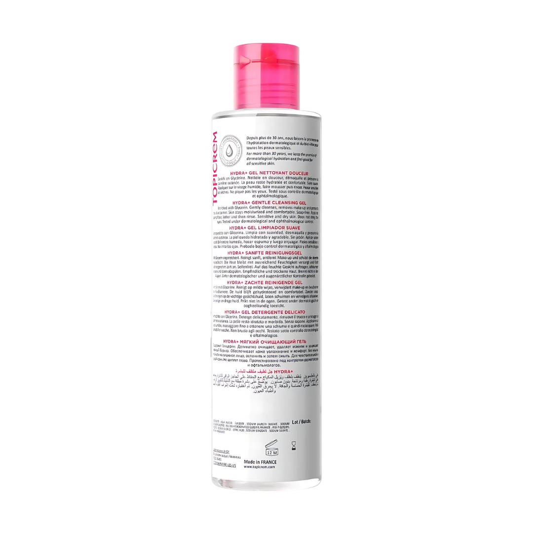 Slika proizvoda TOPICREM Hydra+ nježni gel za čišćenje lica 200ml iz online apoteke Moja Farmacija - BIH