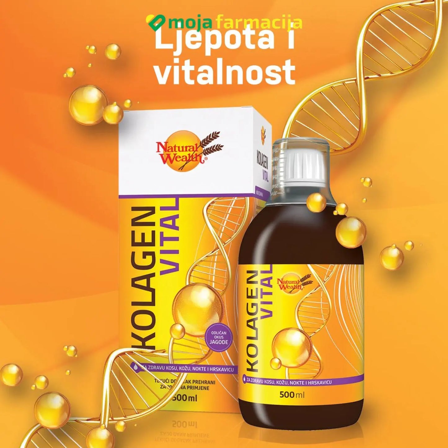 Slika proizvoda NATURAL WEALTH Kolagen vital iz online apoteke Moja Farmacija - BIH