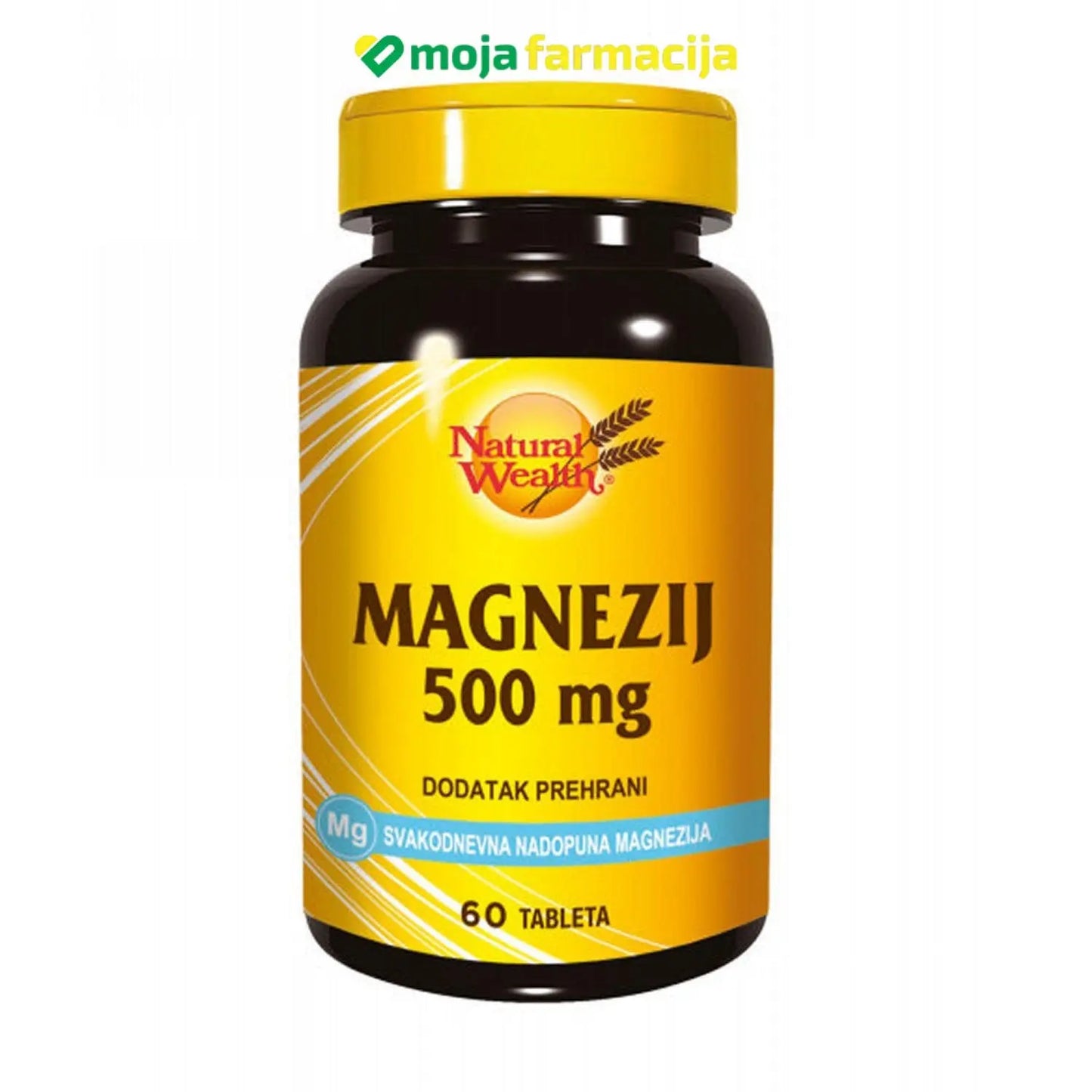 Slika proizvoda Natural Wealth MAGNEZIJ TBL 60X500mg iz online apoteke Moja Farmacija - BIH