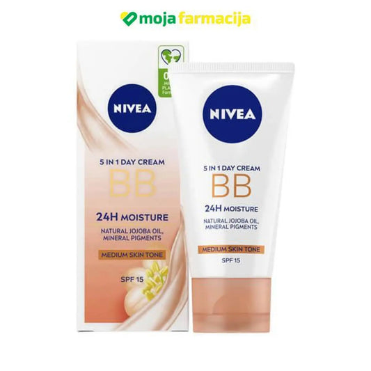 Nivea BB HIDRATANTNA KREMA 5-U-1 SREDNJE TAMNA - Moja Farmacija - BIH