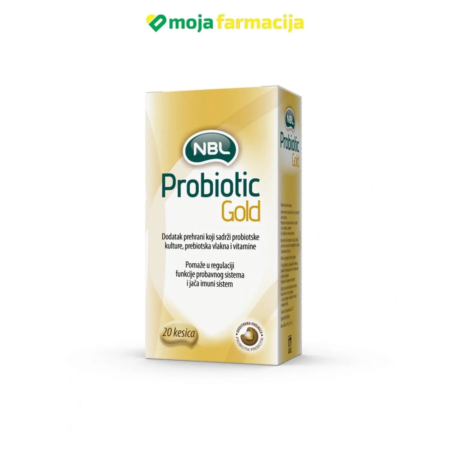 Slika proizvoda Nobel PROBIOTIC GOLD VREĆICE a20 iz online apoteke Moja Farmacija - BIH