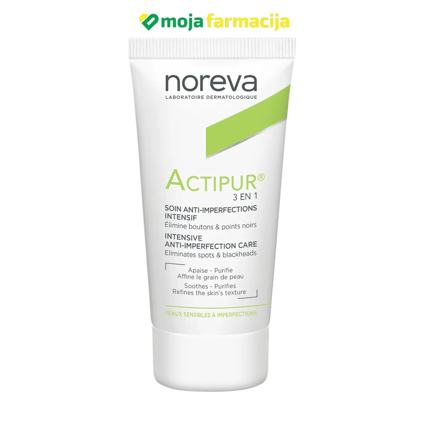 Slika proizvoda NOREVA Actipur 3u1 intenzivna krema protiv nesavršenosti 30ml iz online apoteke Moja Farmacija - BIH
