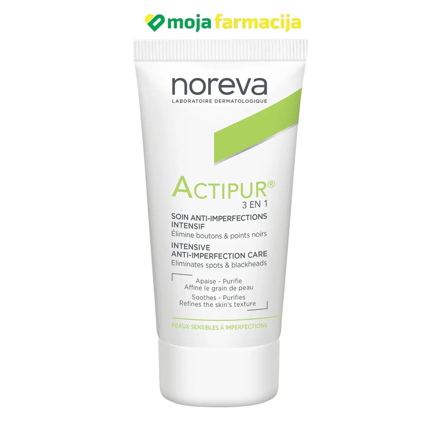 Slika proizvoda NOREVA Actipur 3u1 intenzivna krema protiv nesavršenosti 30ml iz online apoteke Moja Farmacija - BIH
