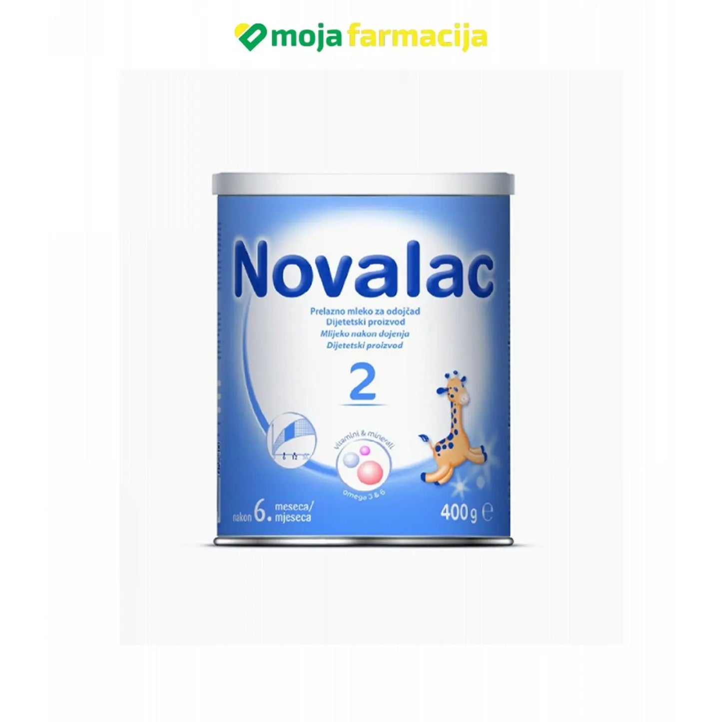 Slika proizvoda Novalac 2 400g ( 6-12 mjeseci ) iz online apoteke Moja Farmacija - BIH