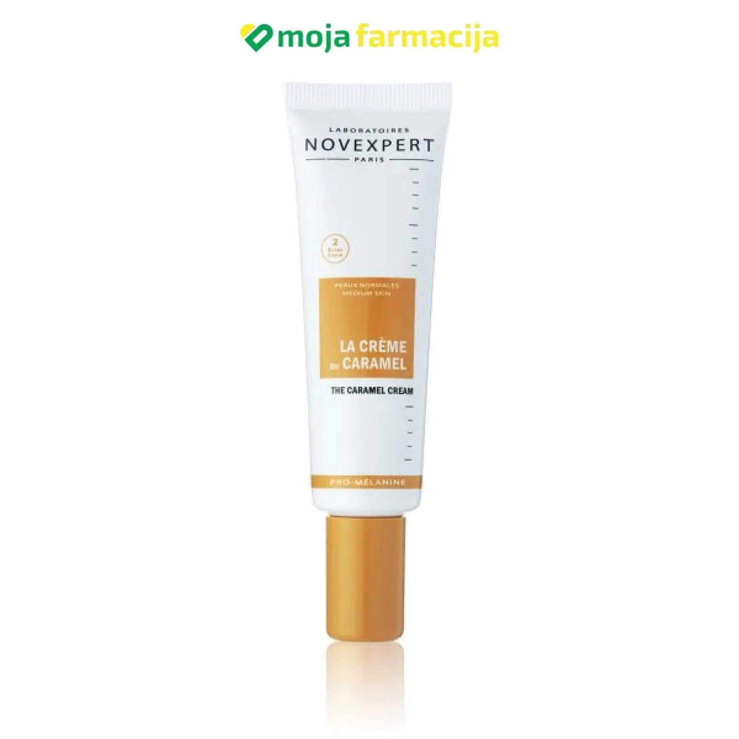 Slika proizvoda NOVEXPERT Pro-melanin Karamel tonirana krema Golden Radiance (tamnija koža) iz online apoteke Moja Farmacija - BIH