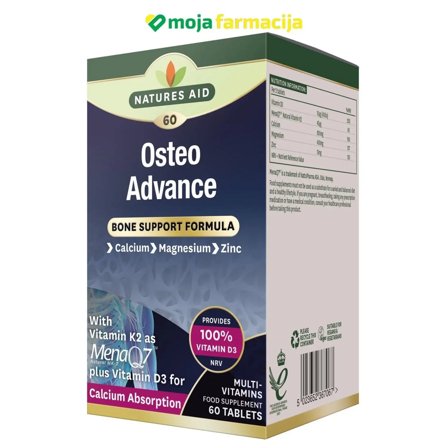 Slika proizvoda Osteo Advance tablete za kosti i zglobove iz online apoteke Moja Farmacija - BIH