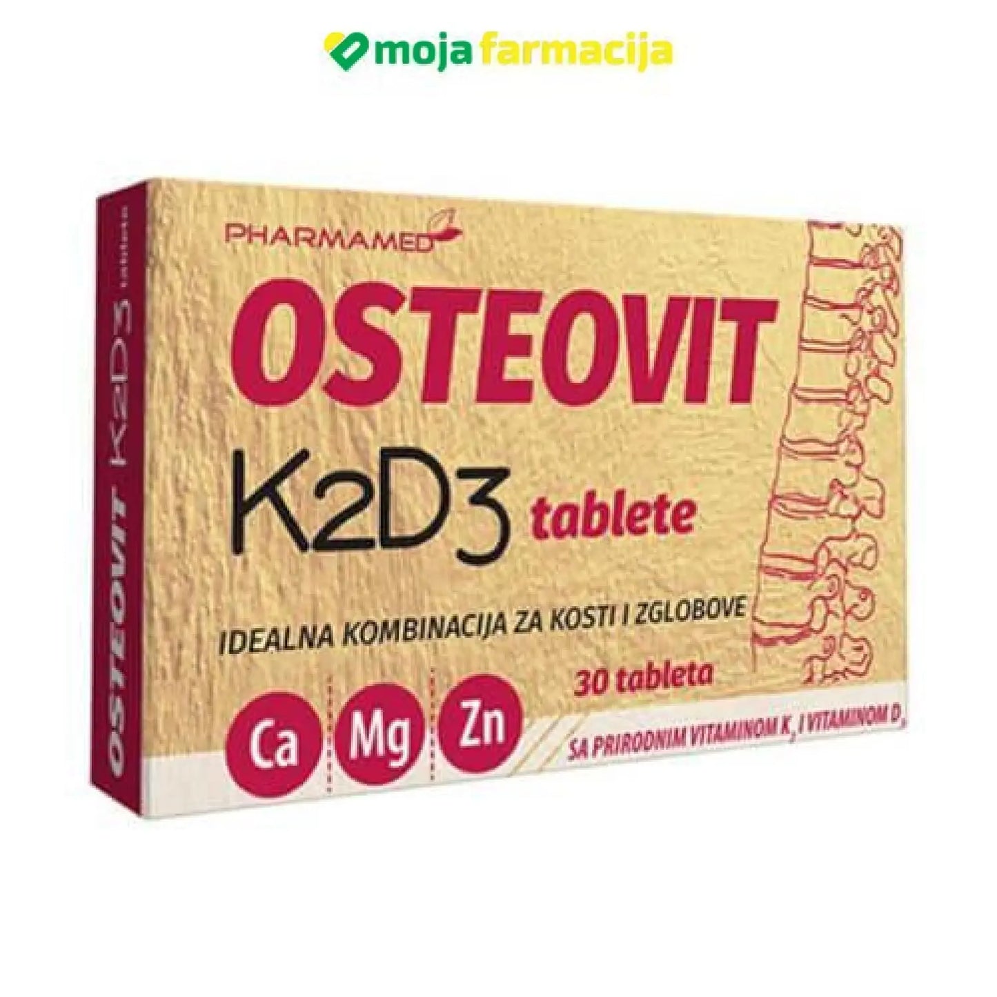 Slika proizvoda Osteovit K2D3 iz online apoteke Moja Farmacija - BIH