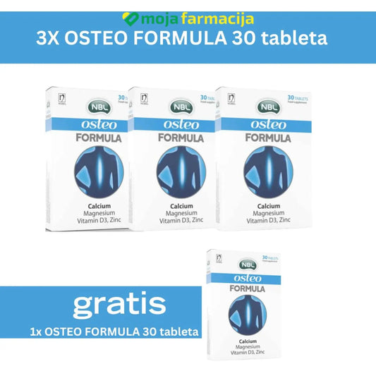 Slika proizvoda PAKET KOSTI - NBL Osteo formula iz online apoteke Moja Farmacija - BIH