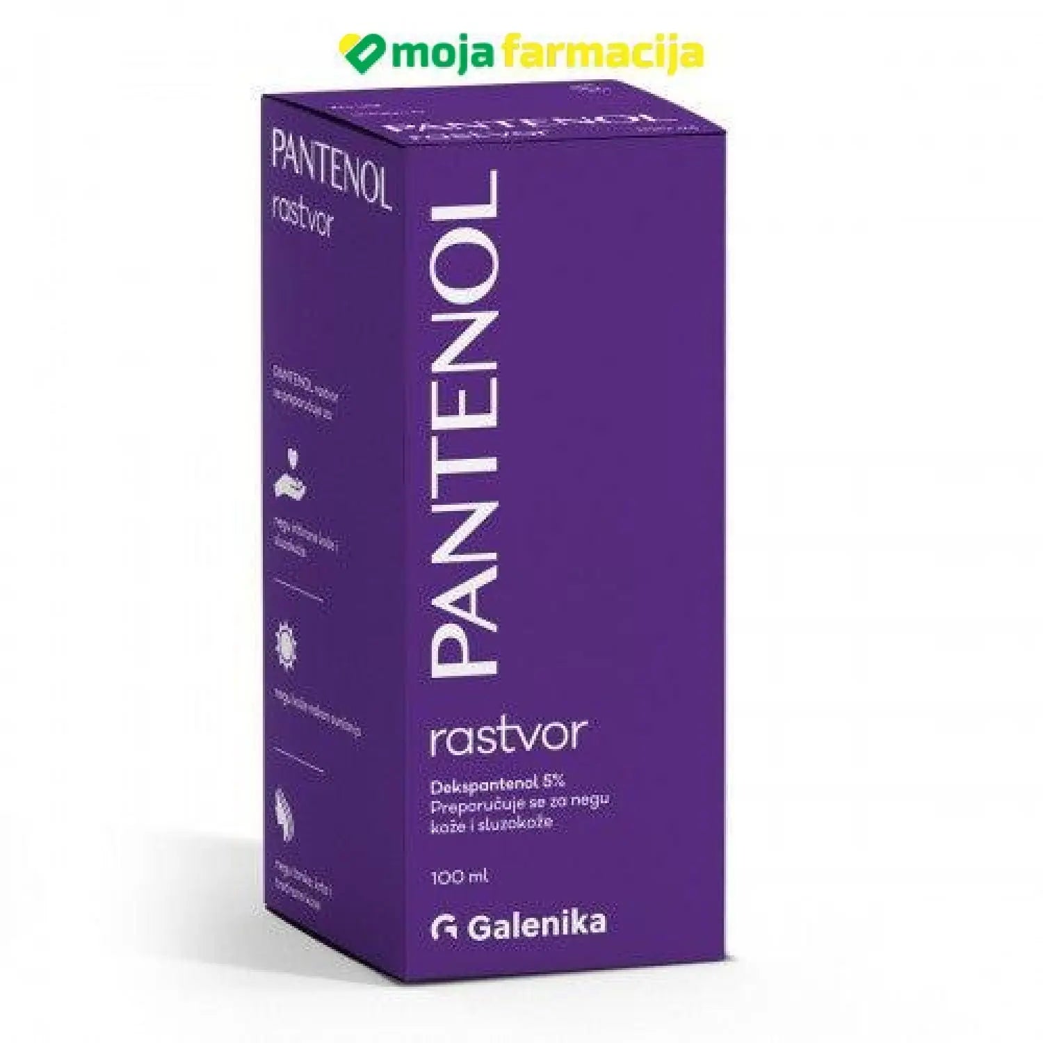 Slika proizvoda PANTENOL RASTVOR 100ml Galenika iz online apoteke Moja Farmacija - BIH