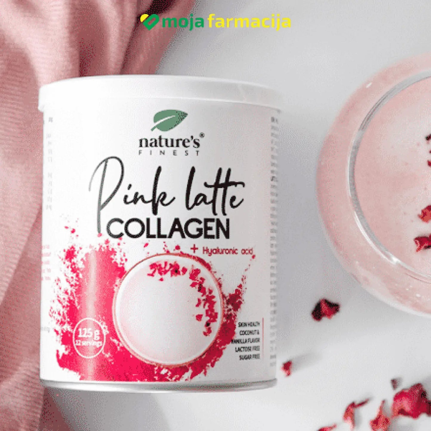 Slika proizvoda Pink Latte collagen iz online apoteke Moja Farmacija - BIH