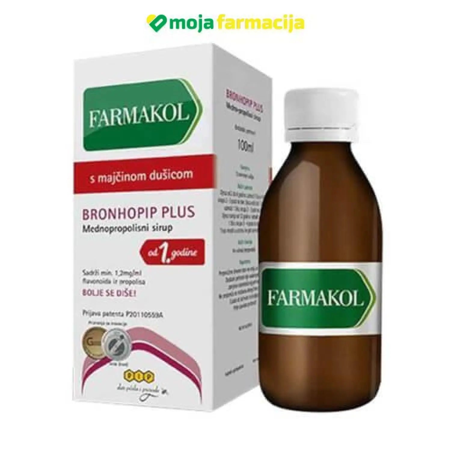 Slika proizvoda PIP BRONCHOPIP PLUS sirup 120ml iz online apoteke Moja Farmacija - BIH