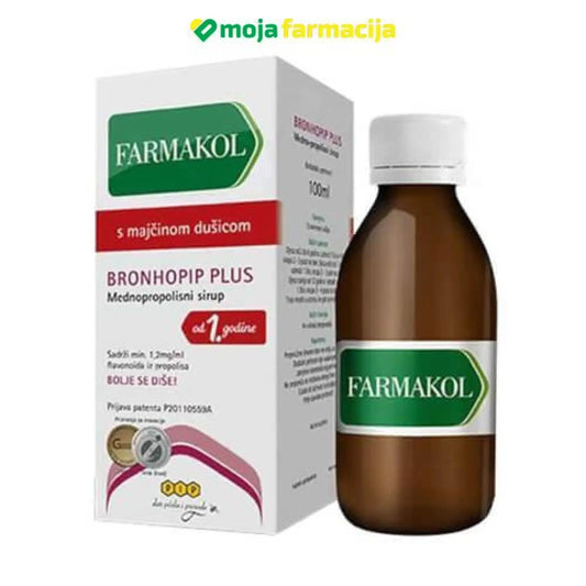 Slika proizvoda PIP BRONCHOPIP PLUS sirup 120ml iz online apoteke Moja Farmacija - BIH