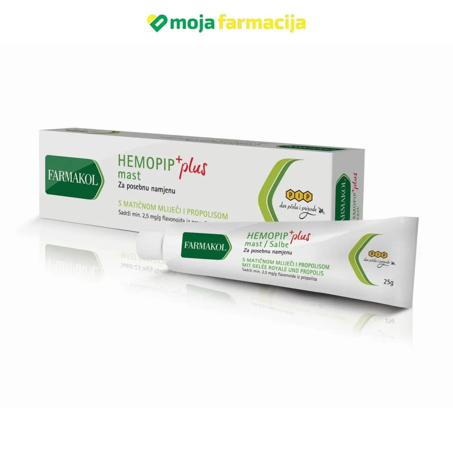 Slika proizvoda PIP HEMOPIP PLUS MAST 25g iz online apoteke Moja Farmacija - BIH