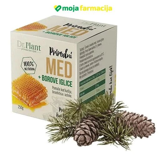 Prirodni MED+borove iglice 100% bez šećera 250g P&B - Moja Farmacija - BIH