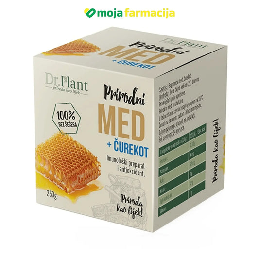 Prirodni MED+čurekot 100 % bez šećera 250g P&B - Moja Farmacija - BIH