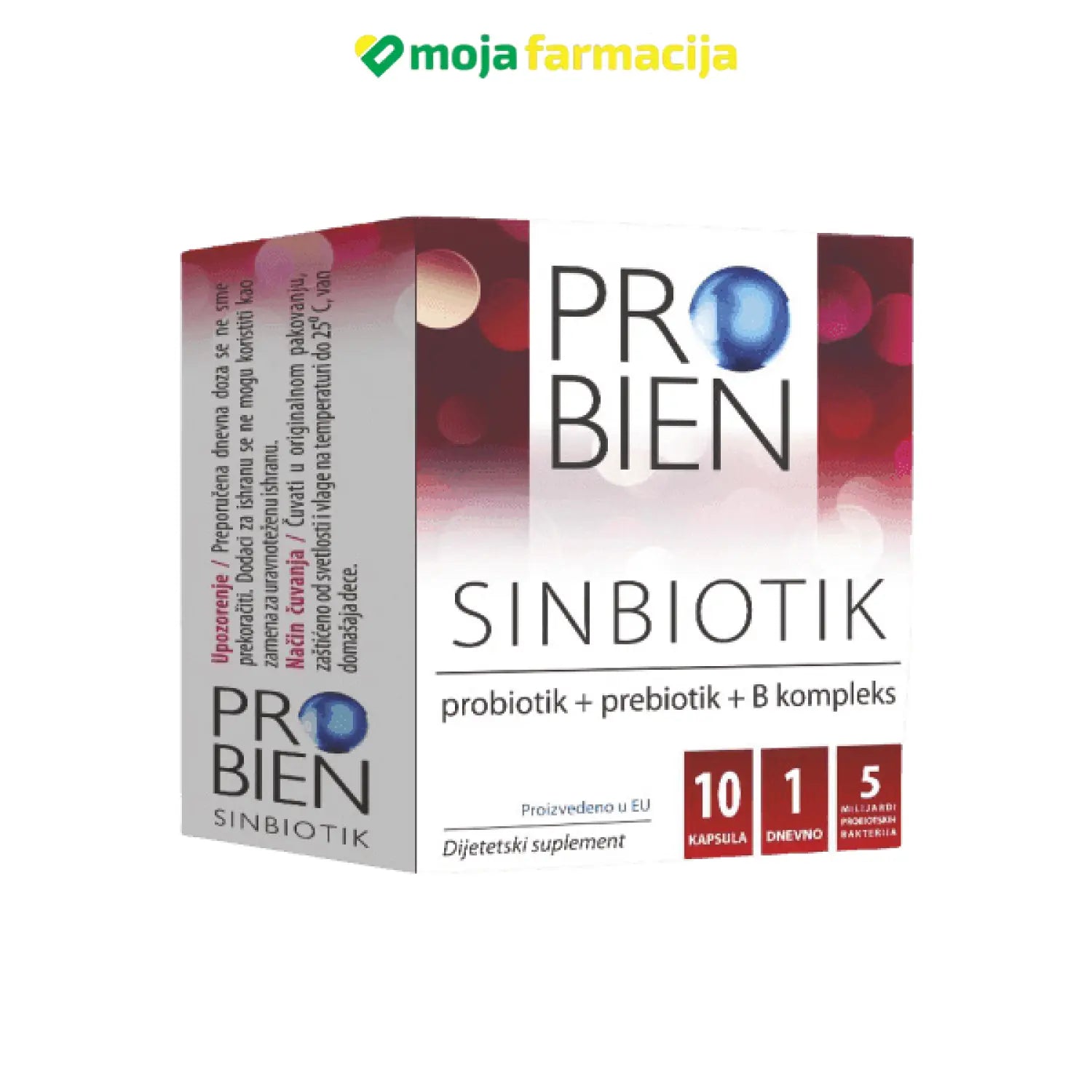 Slika proizvoda PROBIEN SINBIOTIC cps. a10 iz online apoteke Moja Farmacija - BIH