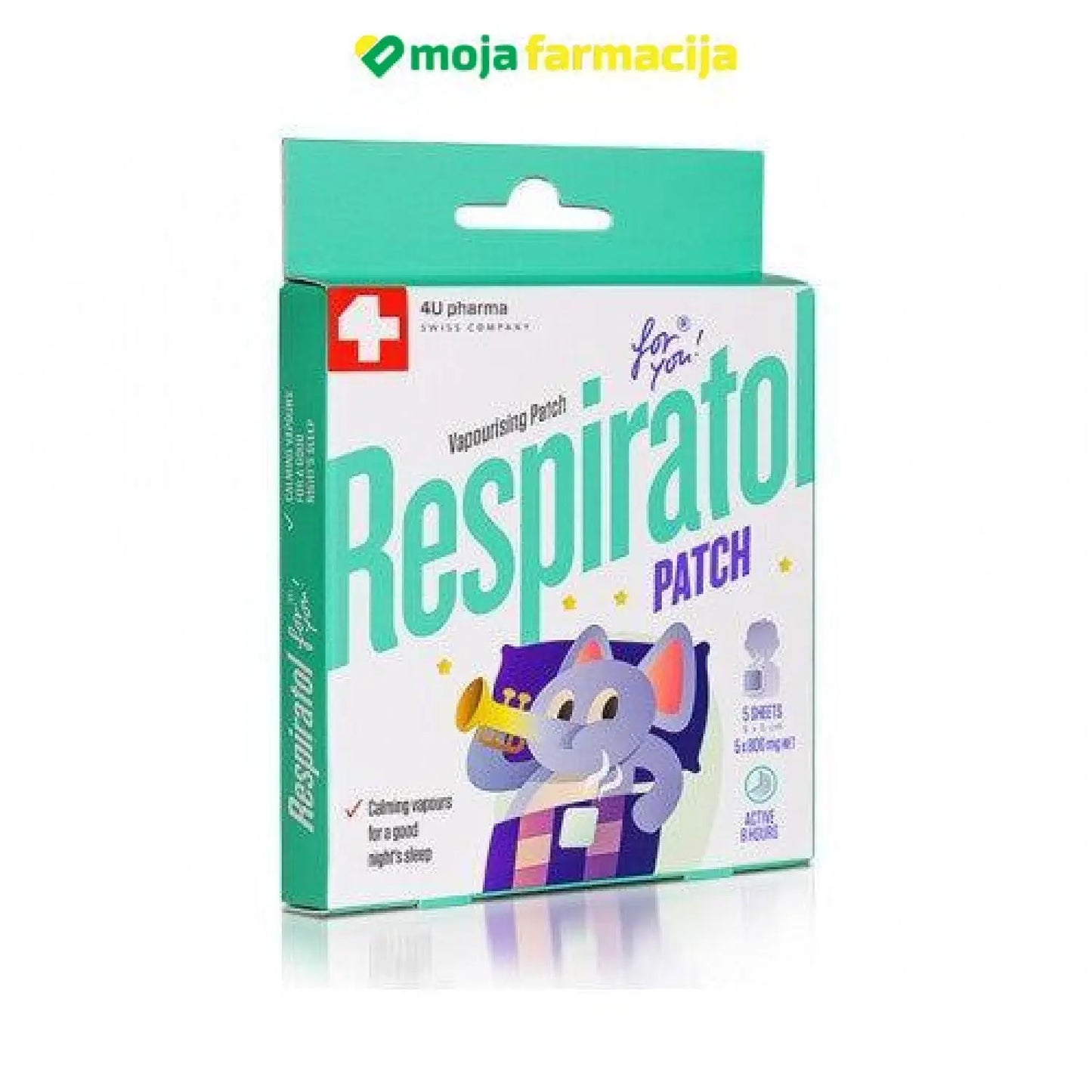 Slika proizvoda Respiratol flasteri iz online apoteke Moja Farmacija - BIH