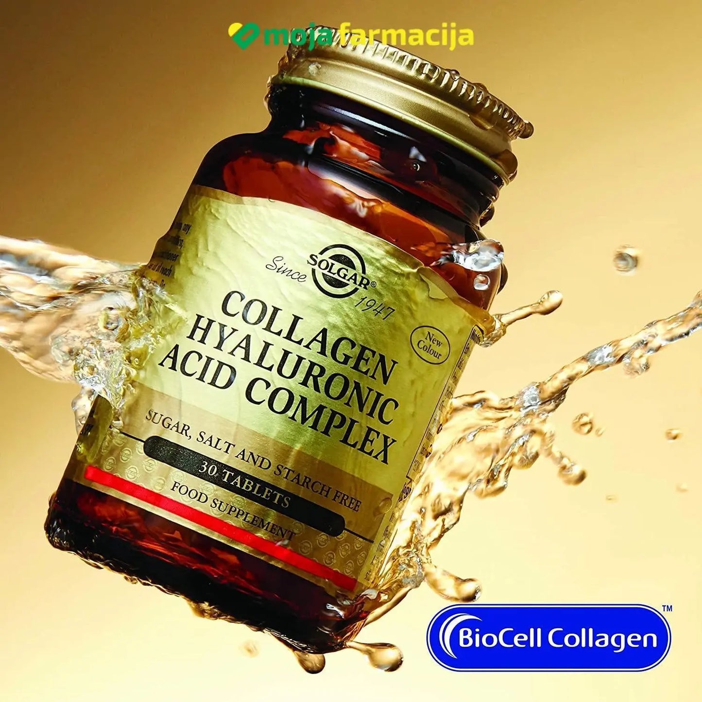 Slika proizvoda SOLGAR Collagen Hyaluronic acid complex iz online apoteke Moja Farmacija - BIH