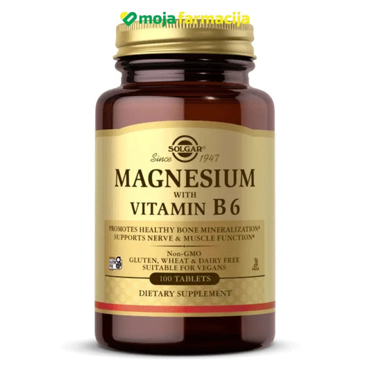 SOLGAR Magnezij+vitamin B6 - Moja Farmacija - BIH