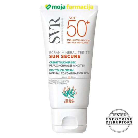 Slika proizvoda SVR Sun secure ecran mineralna krema u boji SPF50+ / normalna do mješovita koža iz online apoteke Moja Farmacija - BIH