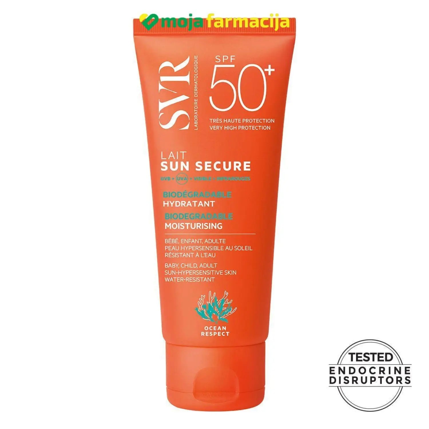 Slika proizvoda SVR Sun secure hidratantno mlijeko SPF50+ iz online apoteke Moja Farmacija - BIH