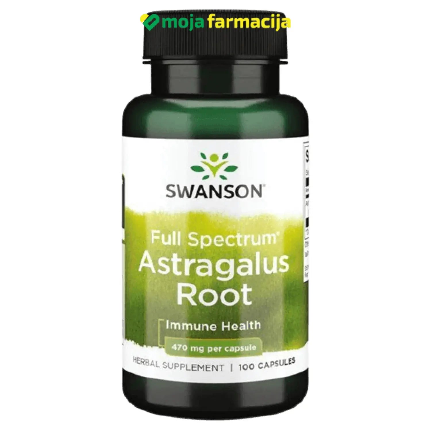 Slika proizvoda SWANSON Astragalus root 470mg iz online apoteke Moja Farmacija - BIH